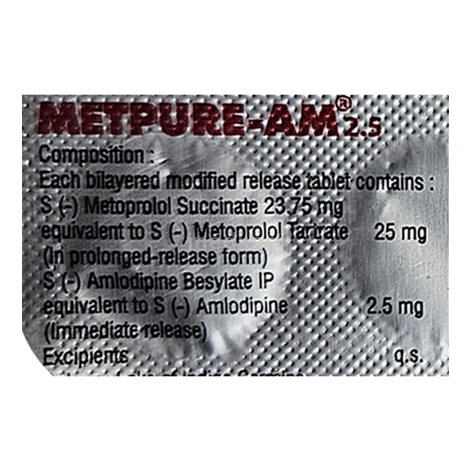 METPURE AM 2.5MG TABLET 10'S