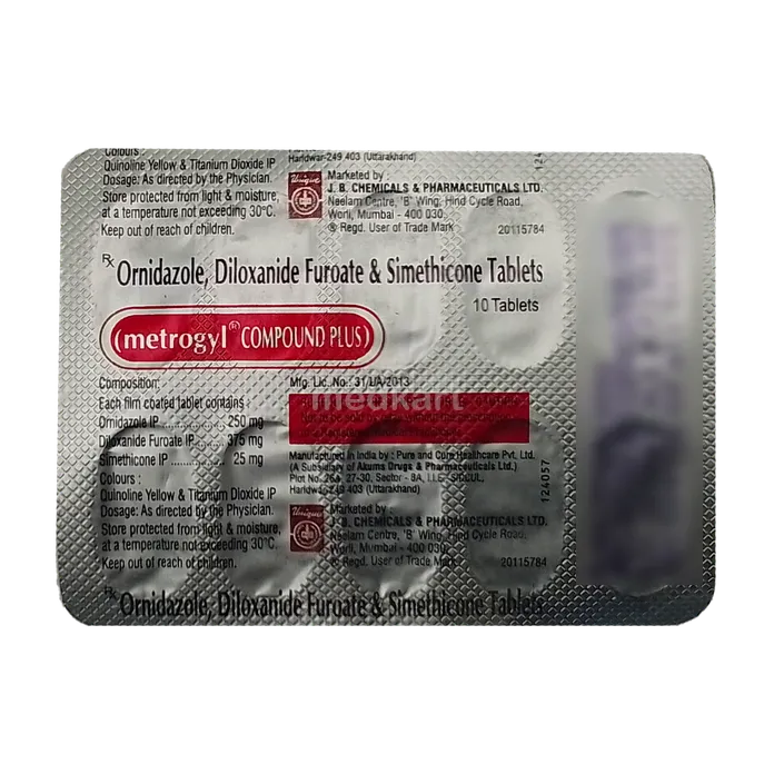 METROGYL COMPOUND PLUS TABLET 10'S