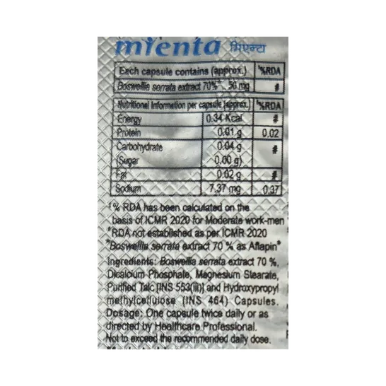 MIENTA CAPSULE 10'S