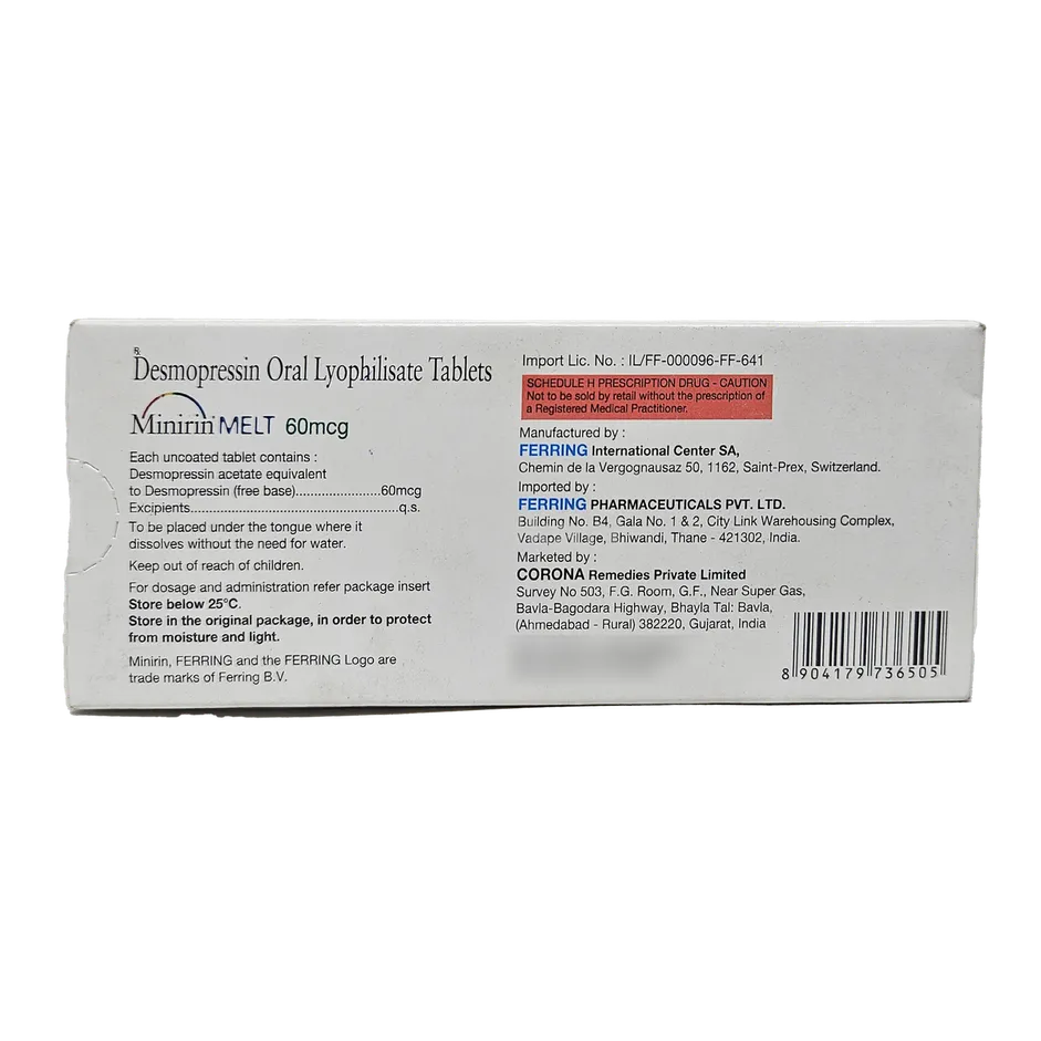 MINIRIN MELT 60MCG TABLET 10'S