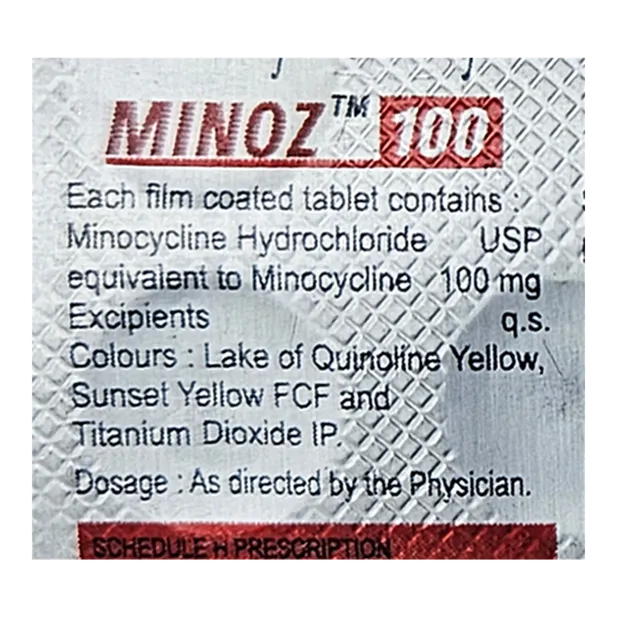 MINOZ 100MG TABLET 10'S