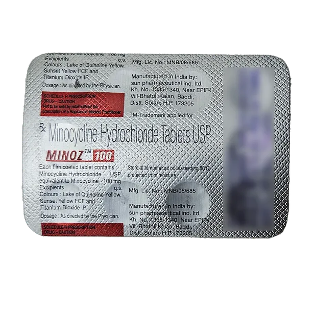 MINOZ 100MG TABLET 10'S