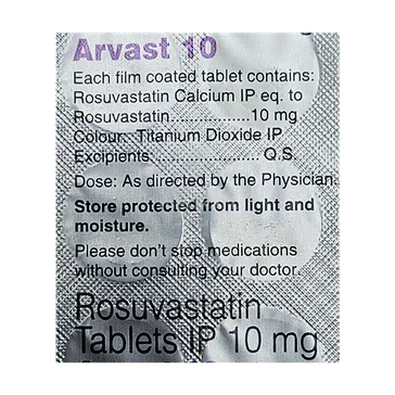 ARVAST 10MG TABLET 15'S