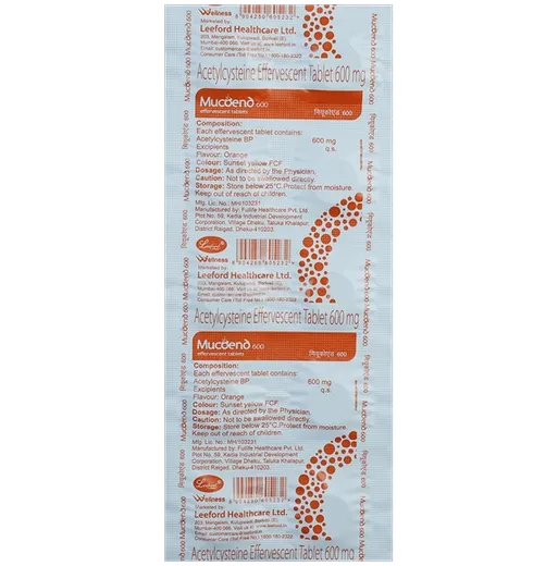 Mucomelt Mucoend 600MG Tablet 10's – Discontinued | Medkart