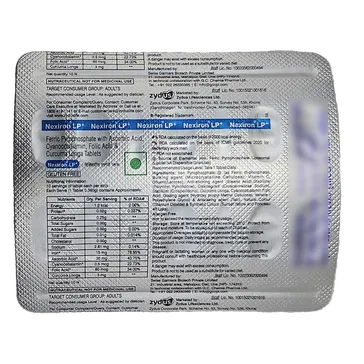 NEXIRON LP PLUS TABLET 10'S