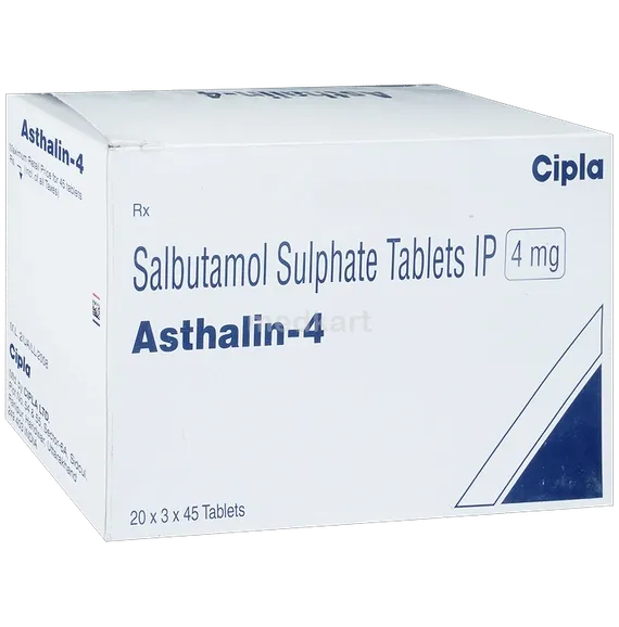 Asthalin 4MG Tablet 45's – Composition & Price | Medkart