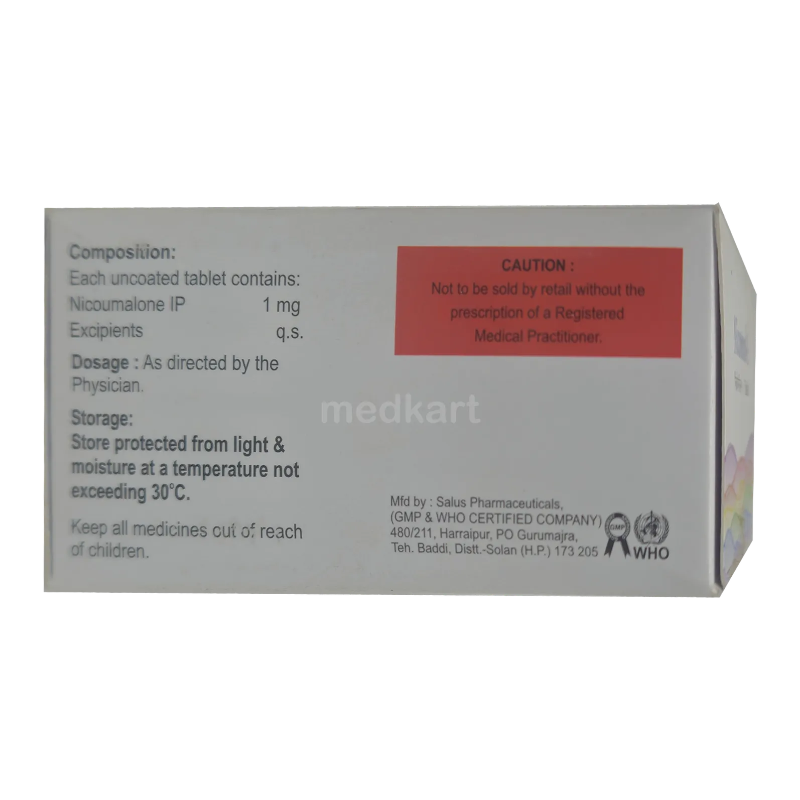 Nicomnol 1mg Tablet composition & substitutes – Buy Online from Medkart