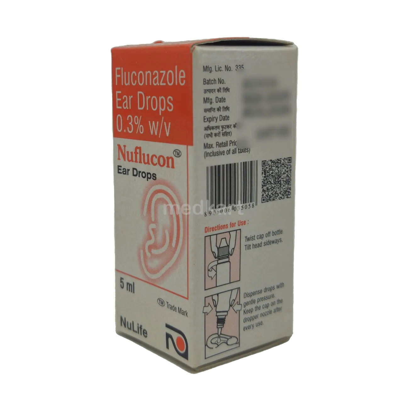 NUFLUCON EAR DROPS 5 ML