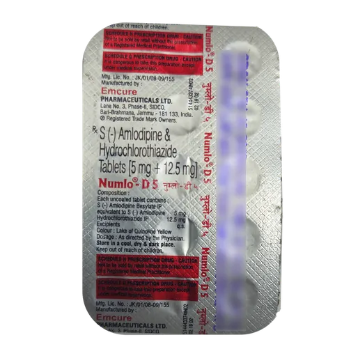 NUMLO D 5MG TABLET 15'S