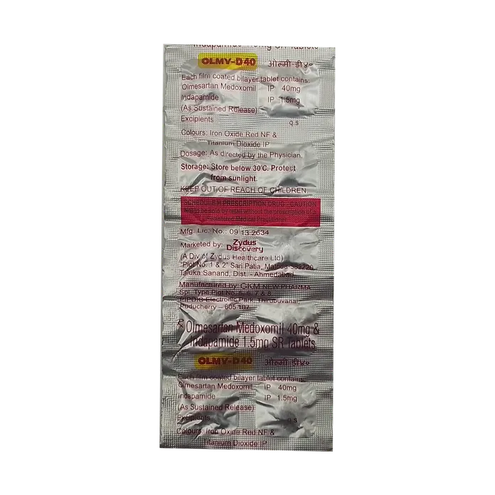 OLMY D 40MG TABLET 10'S