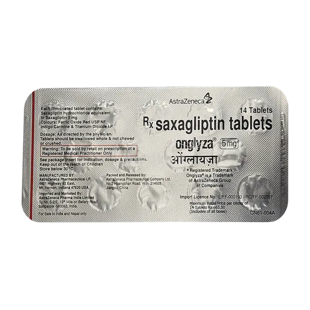ONGLYZA 5MG TABLET 14'S