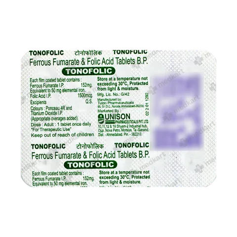 TONOFOLIC TABLET 10'S