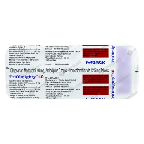 TRIOLMIGHTY 40MG TABLET 10'S