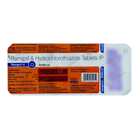 VESRAPRIL H TABLET 10'S