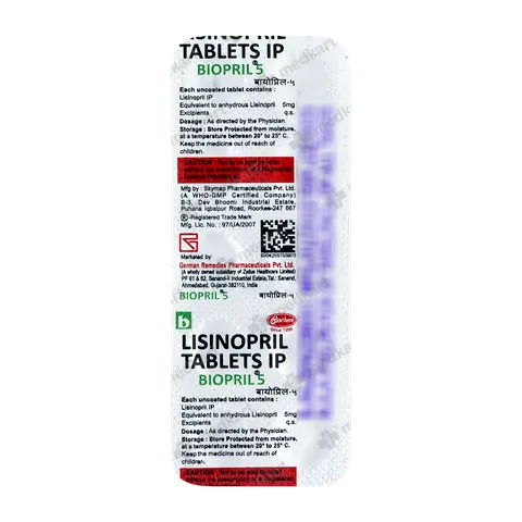 BIOPRIL 5MG TABLET 10'S