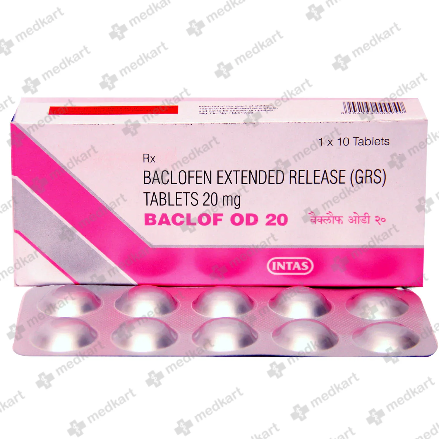 BACLOF OD 20MG TABLET 10'S