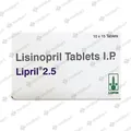 Lipril 2.5 Tablet – Blood Pressure Control Medication | Price & Uses