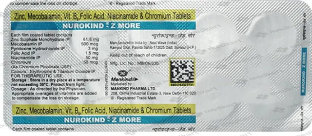 NUROKIND Z MORE TABLET 10'S
