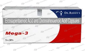 MEGA 3 CAP 1X30    Medkart Pharmacy | Generic Medicines Online - Best Online Pharmacy App