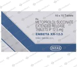 EMBETA XR 12.5MG TABLET 10'S - Medkart Pharmacy | Generic Medicines Online - Best Online Pharmacy App