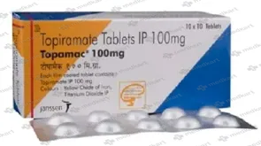 TOPAMAC 100MG TABLET 10'S uses, side effects & dosage information