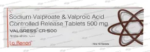 VALGRESS CR 500MG TAB 1X10    Medkart Pharmacy | Generic Medicines Online - Best Online Pharmacy App