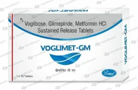 VOGLIMET GM TAB 1X10     Medkart Pharmacy | Generic Medicines Online - Best Online Pharmacy App