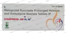 STARPRESS AM XL 50MG TAB 1X10     Medkart Pharmacy | Generic Medicines Online - Best Online Pharmacy App
