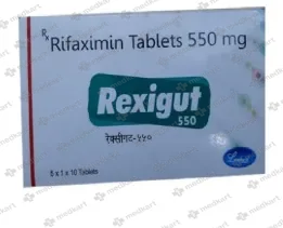 REXIGUT 550MG TAB 1X10  Medkart Pharmacy | Generic Medicines Online - Best Online Pharmacy App