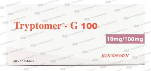 TRYPTOMER G 100MG TAB 1X10     Medkart Pharmacy | Generic Medicines Online - Best Online Pharmacy App