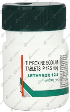 LETHYROX 12.5MCG TAB 1X50     Medkart Pharmacy | Generic Medicines Online - Best Online Pharmacy App
