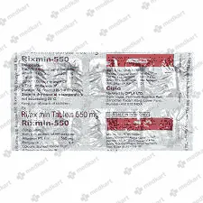 11501 - RIXMIN 550MG TAB 1X10 - Medkart Pharmacy | Generic Medicines Online - Best Online Pharmacy App