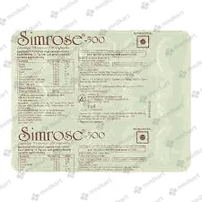 12222 - SIMROSE 500MG CAP 1X15 - Medkart Pharmacy | Generic Medicines Online - Best Online Pharmacy App
