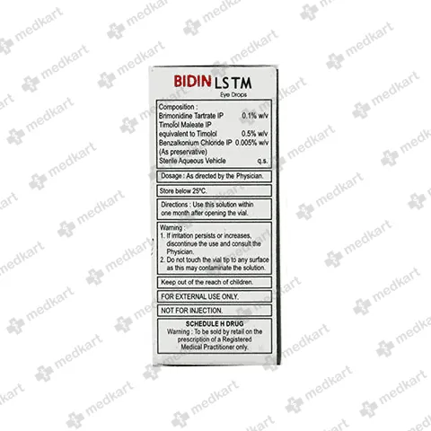 BIDIN LS TM EYE DROPS 5 ML