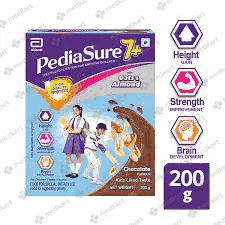 PEDIASURE 7 PLUS CHOCO POWDER 200 - 16889 - Medkart Pharmacy | Generic Medicines Online - Best Online Pharmacy App