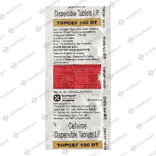 TOPCEF 100MG DT TAB 1X10 - 13576 - Medkart Pharmacy | Generic Medicines Online - Best Online Pharmacy App