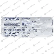 TORSINEX 20MG TAB 1X10 - 13659 - Medkart Pharmacy | Generic Medicines Online - Best Online Pharmacy App