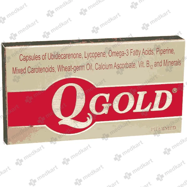 QGOLD CAP 1X10 - 10906 - Medkart Pharmacy | Generic Medicines Online - Best Online Pharmacy App