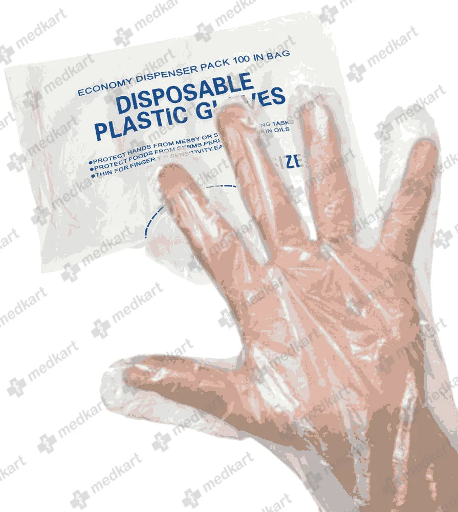 PLASTIC HAND GLOVES - 10510 - Medkart Pharmacy | Generic Medicines Online - Best Online Pharmacy App