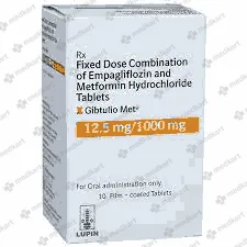 GIBTULIO MET 12.5/1000MG TAB 1X10 - 5521 - Medkart Pharmacy | Generic Medicines Online - Best Online Pharmacy App