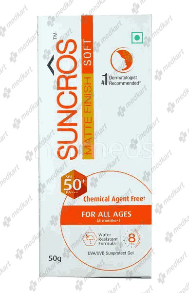SUNCROS SOFT GEL 50GM - 12660 - Medkart Pharmacy | Generic Medicines Online - Best Online Pharmacy App