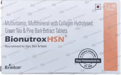 BIONUTROXHSN TAB 1X10 - 1568 - Medkart Pharmacy | Generic Medicines Online - Best Online Pharmacy App