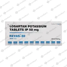 REVAS 50MG TAB 1X10 - 11359 - Medkart Pharmacy | Generic Medicines Online - Best Online Pharmacy App