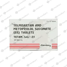 Buy TETAN BETA 25MG TABLET 15'S Online