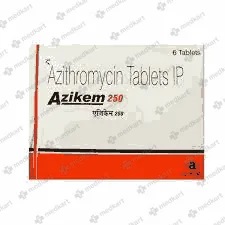 AZIKEM 250MG TAB 1X6 - 1145 - Medkart Pharmacy | Generic Medicines Online - Best Online Pharmacy App