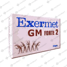 EXERMET GM FORTE 2MG TAB 1X10 - 15608 - Medkart Pharmacy | Generic Medicines Online - Best Online Pharmacy App