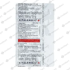 SITALEMBIC D 100/10MG TAB 1X15 - 18767 - Medkart Pharmacy | Generic Medicines Online - Best Online Pharmacy App