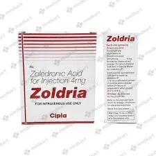 ZOLDRIA 4MG INJ 5ML - 15296 - Medkart Pharmacy | Generic Medicines Online - Best Online Pharmacy App