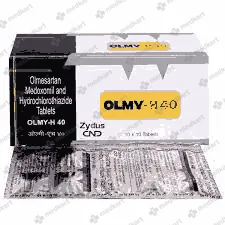OLMY H 40MG TAB 1X10 - 9756 - Medkart Pharmacy | Generic Medicines Online - Best Online Pharmacy App