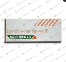 ONCOTREX 7.5MG TAB 1X10 - 9863 - Medkart Pharmacy | Generic Medicines Online - Best Online Pharmacy App